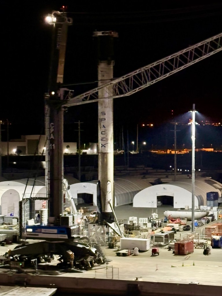 Used SpaceX booster in Port Canaveral